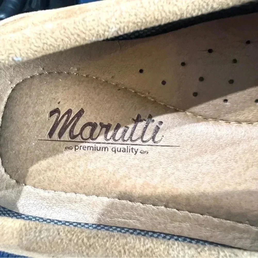 Marutti Mens Driving Shoes in Tan Size 45 EU - Picture 9 of 10